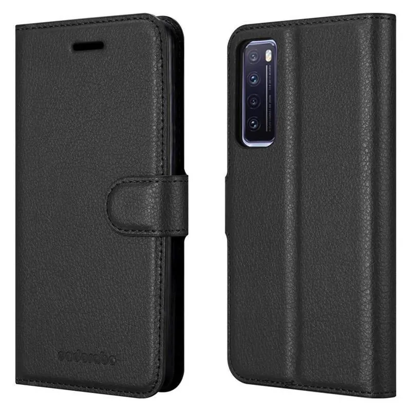 Cadorabo Hülle kompatibel mit Huawei NOVA 7 5G Schutzhülle mit Magnetverschluss, Standfunktion und Kartenfach