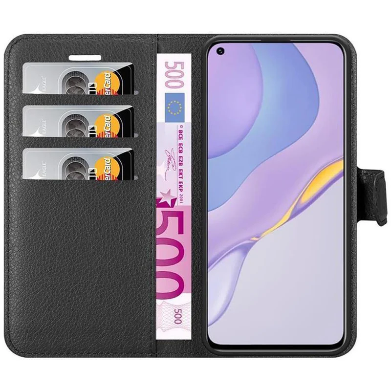 Cadorabo Hülle kompatibel mit Huawei NOVA 7 5G Schutzhülle mit Magnetverschluss, Standfunktion und Kartenfach