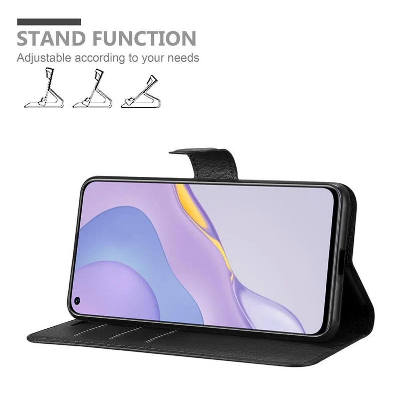 Cadorabo Hülle kompatibel mit Huawei NOVA 7 5G Schutzhülle mit Magnetverschluss, Standfunktion und Kartenfach