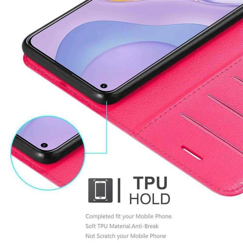 Cadorabo Hülle kompatibel mit Huawei NOVA 7 5G Schutzhülle mit Magnetverschluss, Standfunktion und Kartenfach