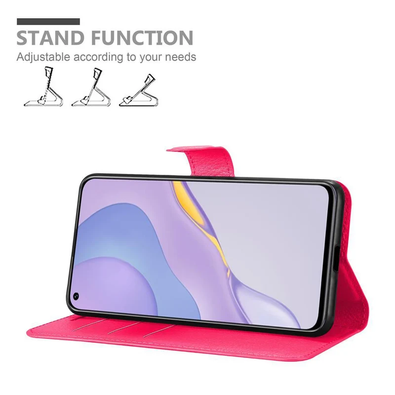 Cadorabo Hülle kompatibel mit Huawei NOVA 7 5G Schutzhülle mit Magnetverschluss, Standfunktion und Kartenfach