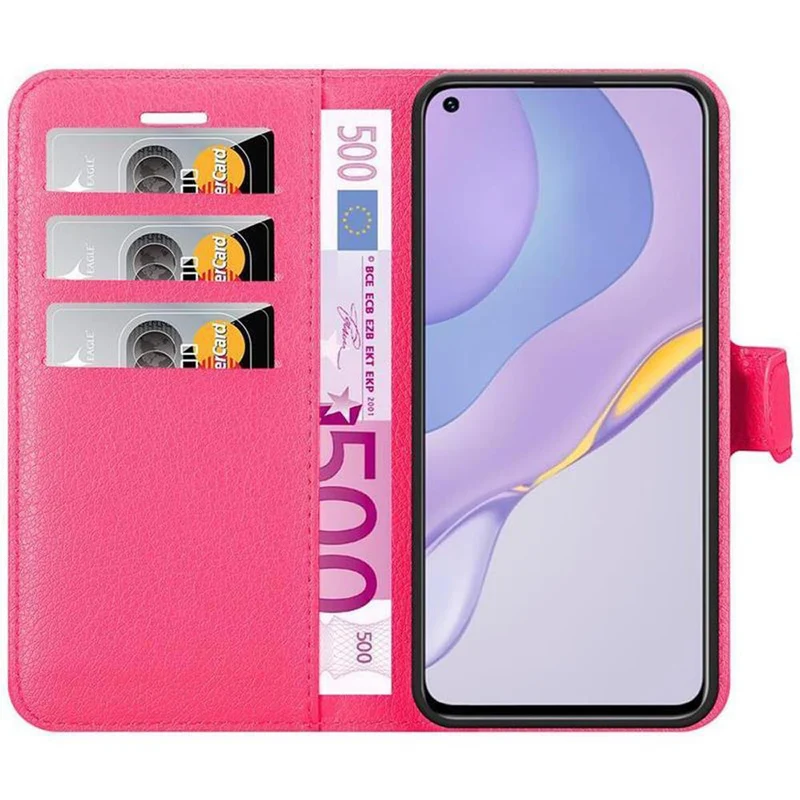 Cadorabo Hülle kompatibel mit Huawei NOVA 7 5G Schutzhülle mit Magnetverschluss, Standfunktion und Kartenfach
