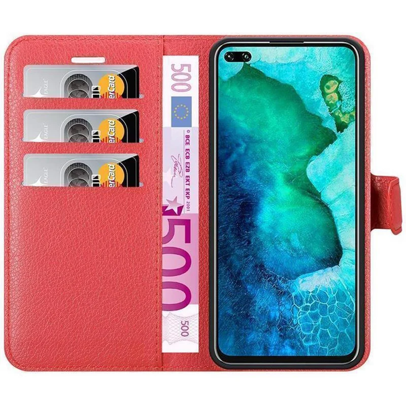 Cadorabo Hülle kompatibel mit Honor View 30 PRO Schutzhülle mit Magnetverschluss, Standfunktion und Kartenfach