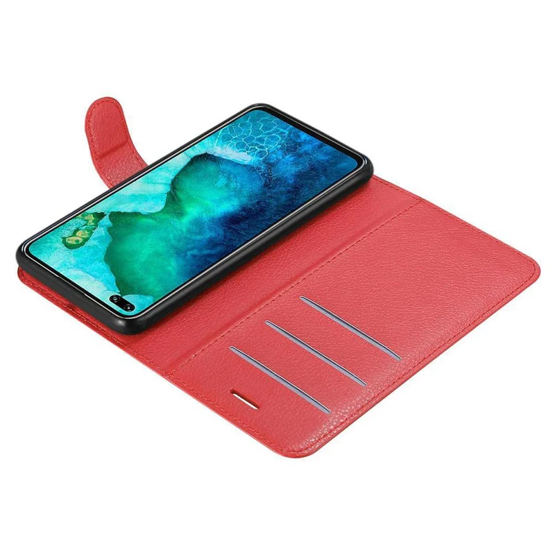 Cadorabo Hülle kompatibel mit Honor View 30 PRO Schutzhülle mit Magnetverschluss, Standfunktion und Kartenfach