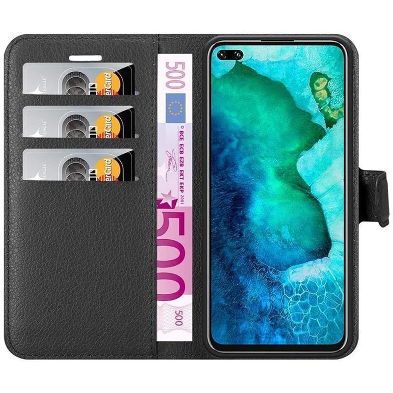 Cadorabo Hülle kompatibel mit Honor View 30 PRO Schutzhülle mit Magnetverschluss, Standfunktion und Kartenfach