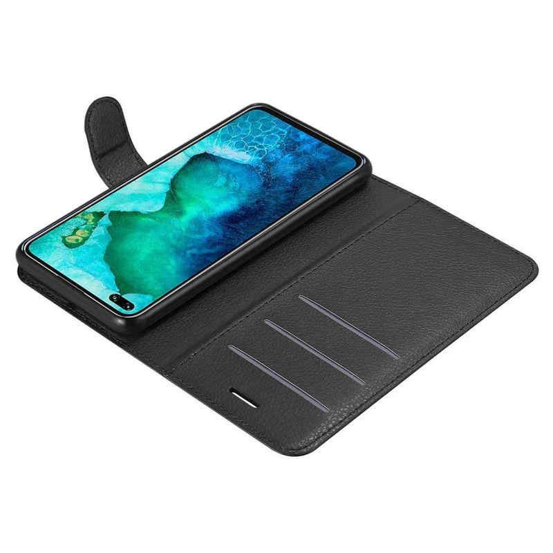 Cadorabo Hülle kompatibel mit Honor View 30 PRO Schutzhülle mit Magnetverschluss, Standfunktion und Kartenfach