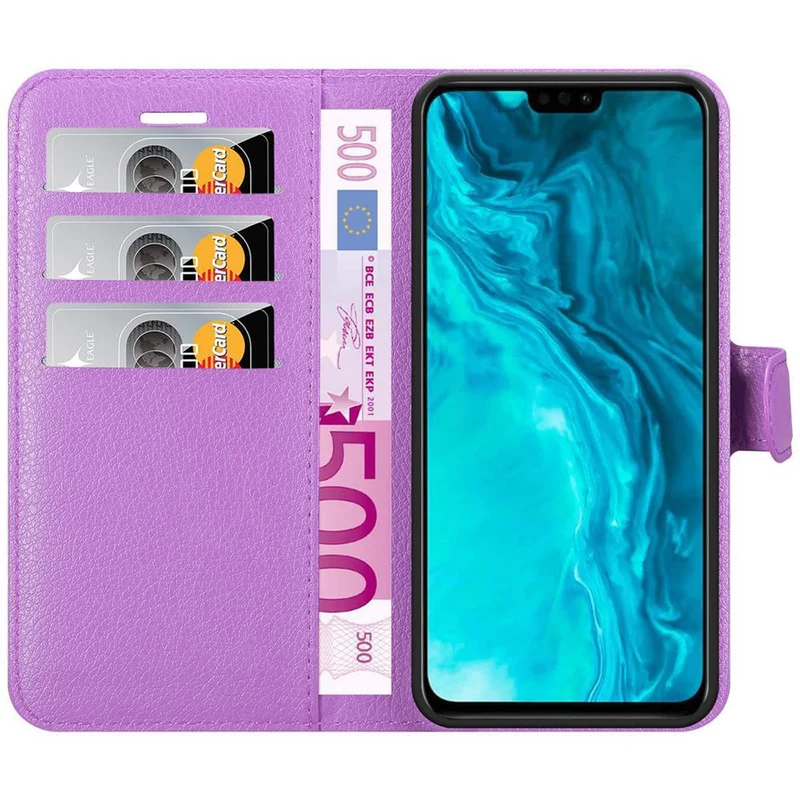Cadorabo Hülle kompatibel mit Honor 9X LITE Schutzhülle mit Magnetverschluss, Standfunktion und Kartenfach