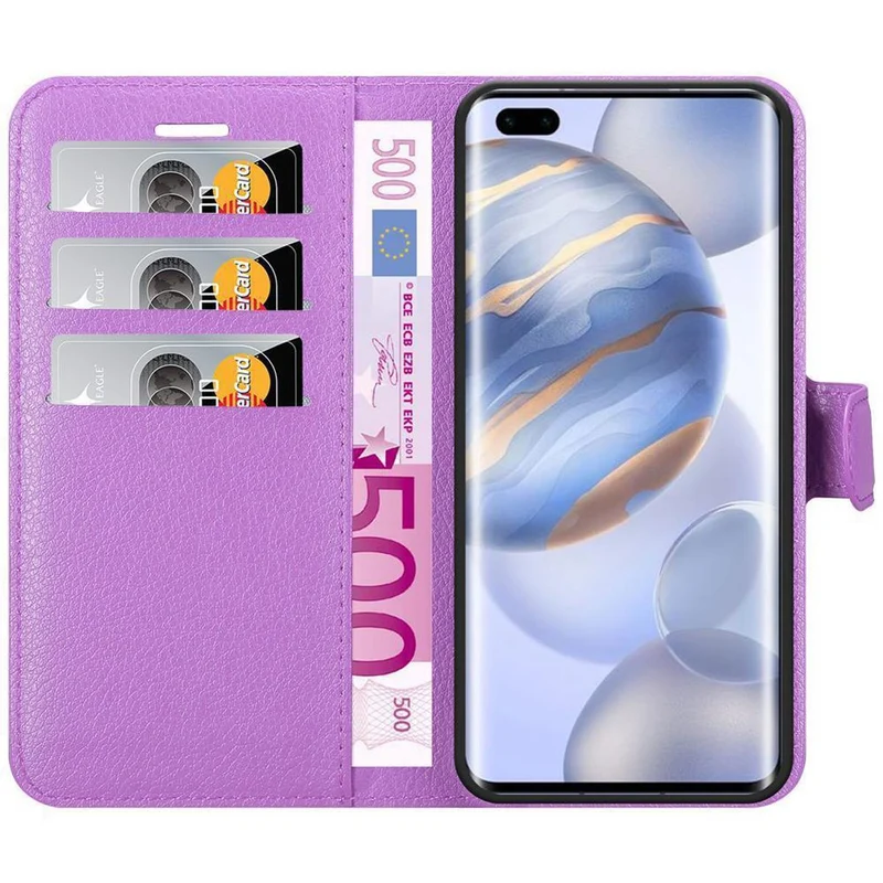 Cadorabo Hülle kompatibel mit Honor 30 PRO Schutzhülle mit Magnetverschluss, Standfunktion und Kartenfach