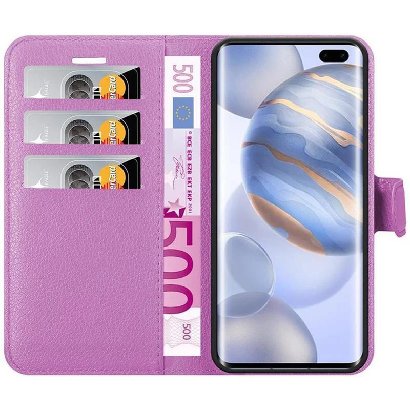 Cadorabo Hülle kompatibel mit Honor 30 PRO Schutzhülle mit Magnetverschluss, Standfunktion und Kartenfach