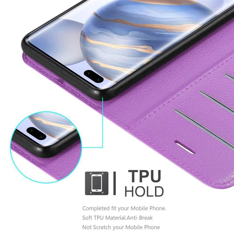 Cadorabo Hülle kompatibel mit Honor 30 PRO Schutzhülle mit Magnetverschluss, Standfunktion und Kartenfach