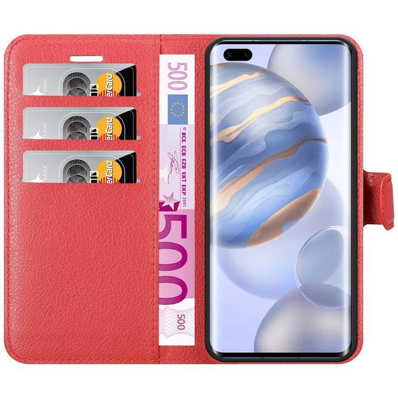 Cadorabo Hülle kompatibel mit Honor 30 PRO Schutzhülle mit Magnetverschluss, Standfunktion und Kartenfach