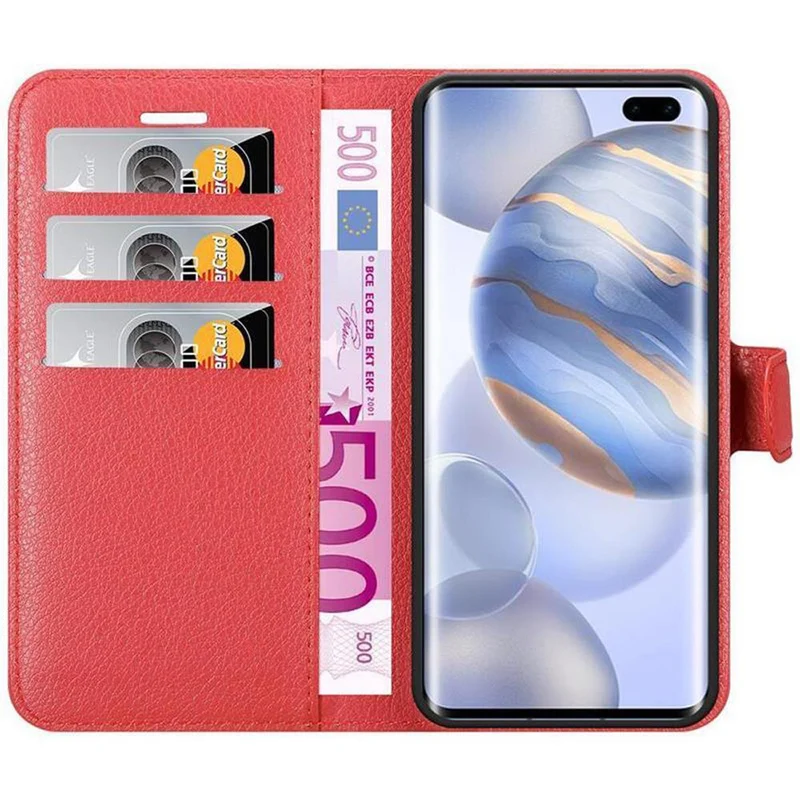 Cadorabo Hülle kompatibel mit Honor 30 PRO Schutzhülle mit Magnetverschluss, Standfunktion und Kartenfach