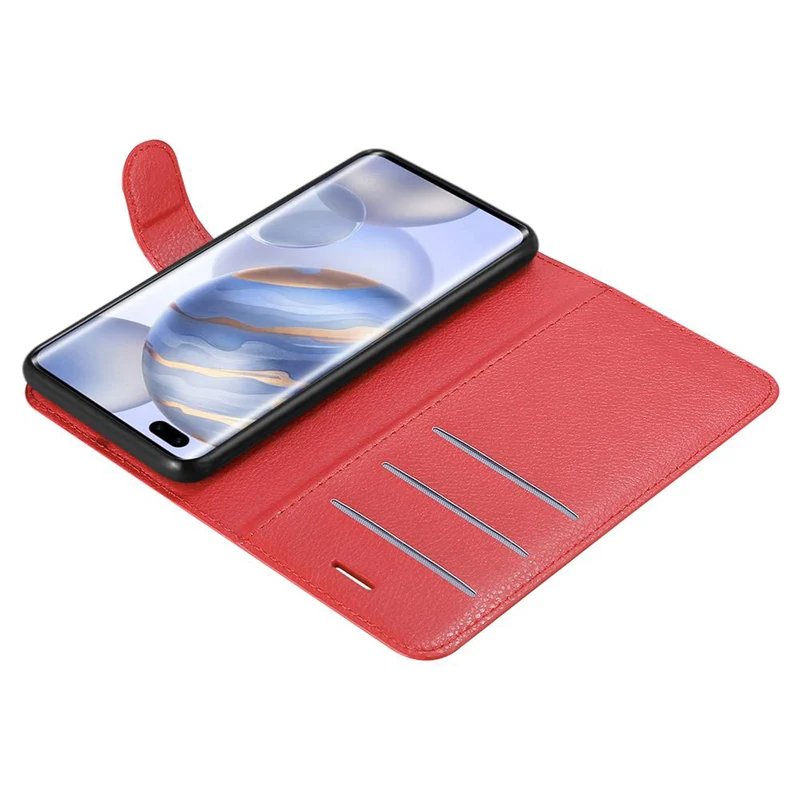 Cadorabo Hülle kompatibel mit Honor 30 PRO Schutzhülle mit Magnetverschluss, Standfunktion und Kartenfach