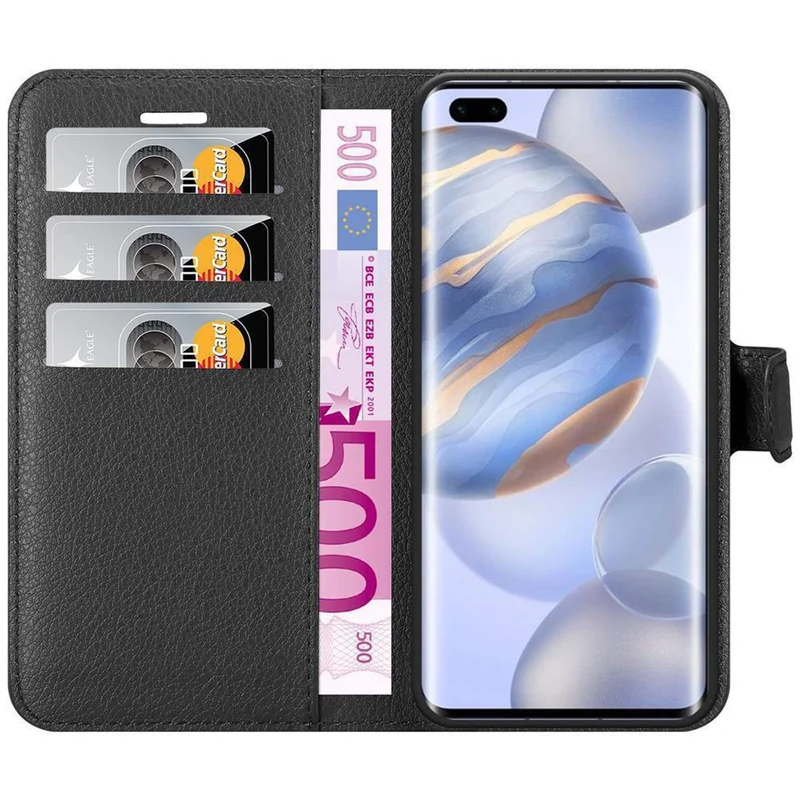 Cadorabo Hülle kompatibel mit Honor 30 PRO Schutzhülle mit Magnetverschluss, Standfunktion und Kartenfach