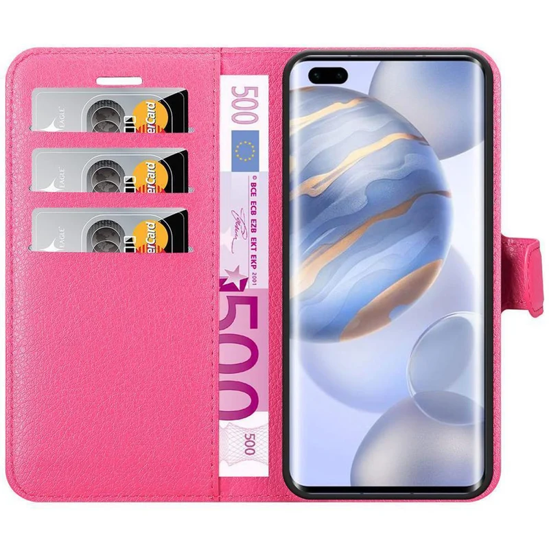 Cadorabo Hülle kompatibel mit Honor 30 PRO Schutzhülle mit Magnetverschluss, Standfunktion und Kartenfach