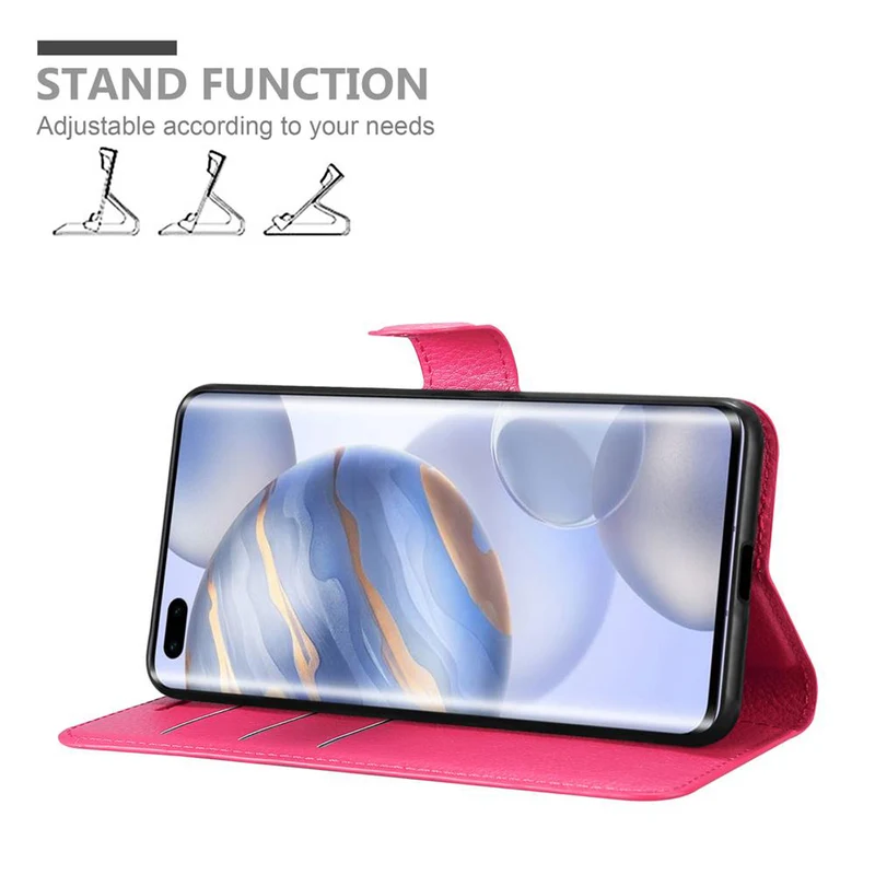 Cadorabo Hülle kompatibel mit Honor 30 PRO Schutzhülle mit Magnetverschluss, Standfunktion und Kartenfach