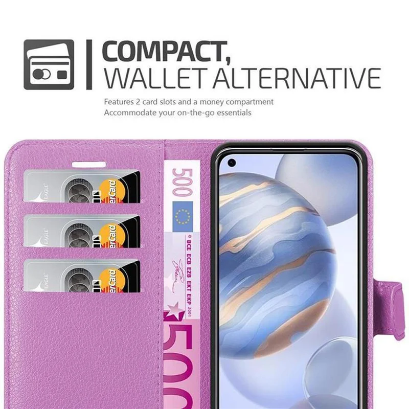 Cadorabo Hülle kompatibel mit Honor 30 Schutzhülle mit Magnetverschluss, Standfunktion und Kartenfach