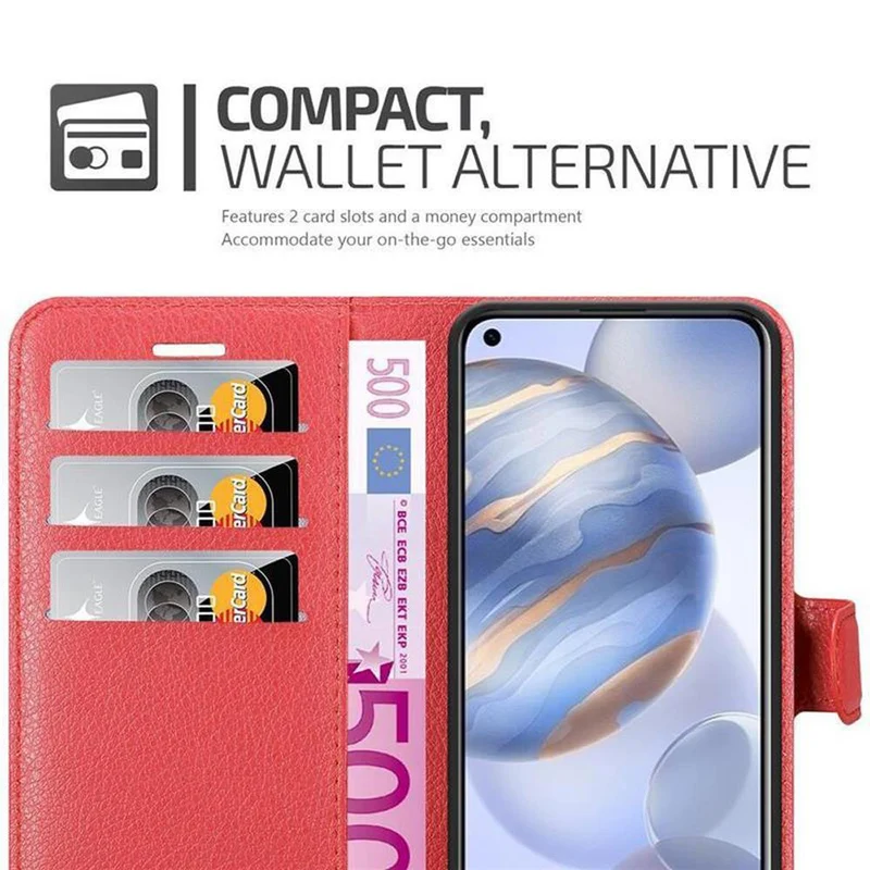 Cadorabo Hülle kompatibel mit Honor 30 Schutzhülle mit Magnetverschluss, Standfunktion und Kartenfach