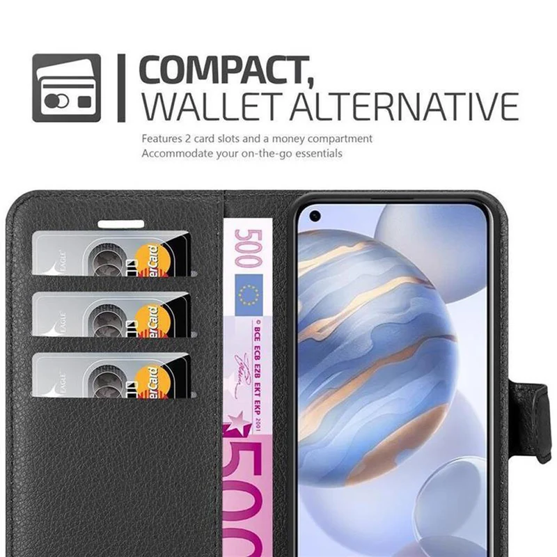 Cadorabo Hülle kompatibel mit Honor 30 Schutzhülle mit Magnetverschluss, Standfunktion und Kartenfach