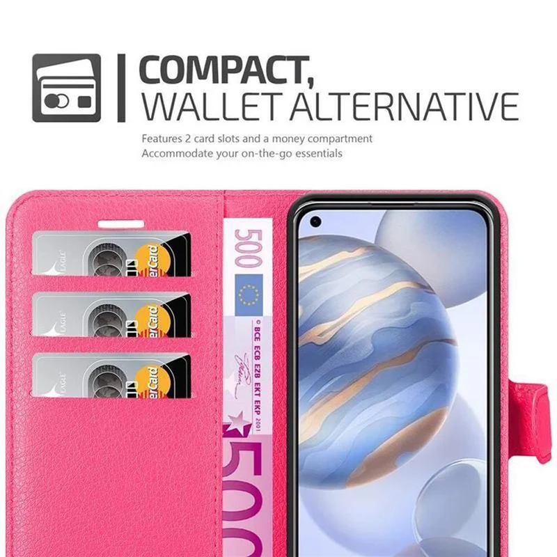 Cadorabo Hülle kompatibel mit Honor 30 Schutzhülle mit Magnetverschluss, Standfunktion und Kartenfach