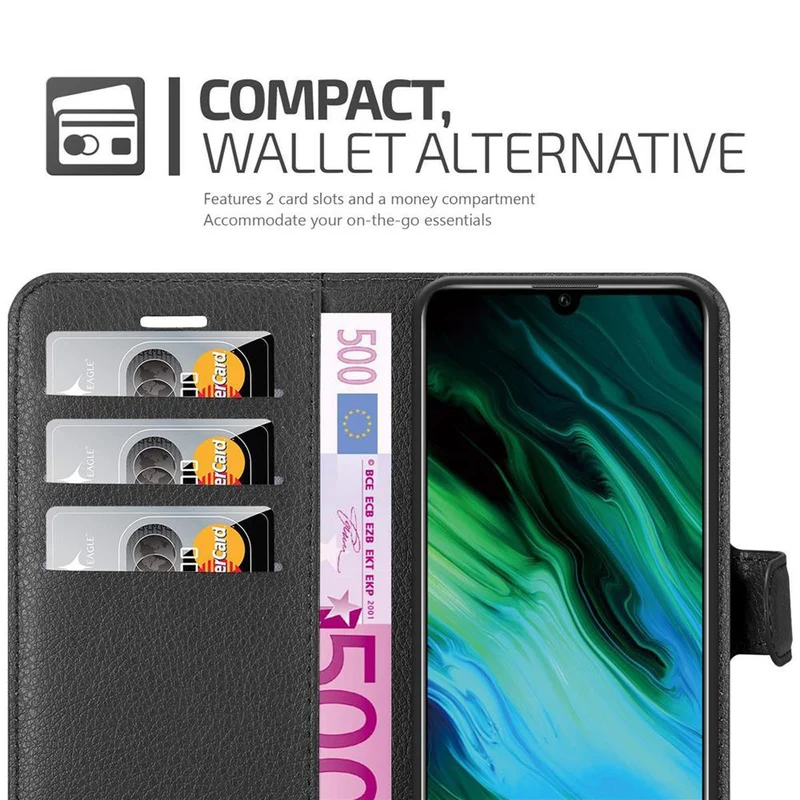Cadorabo Hülle kompatibel mit Honor 20e Schutzhülle mit Magnetverschluss, Standfunktion und Kartenfach