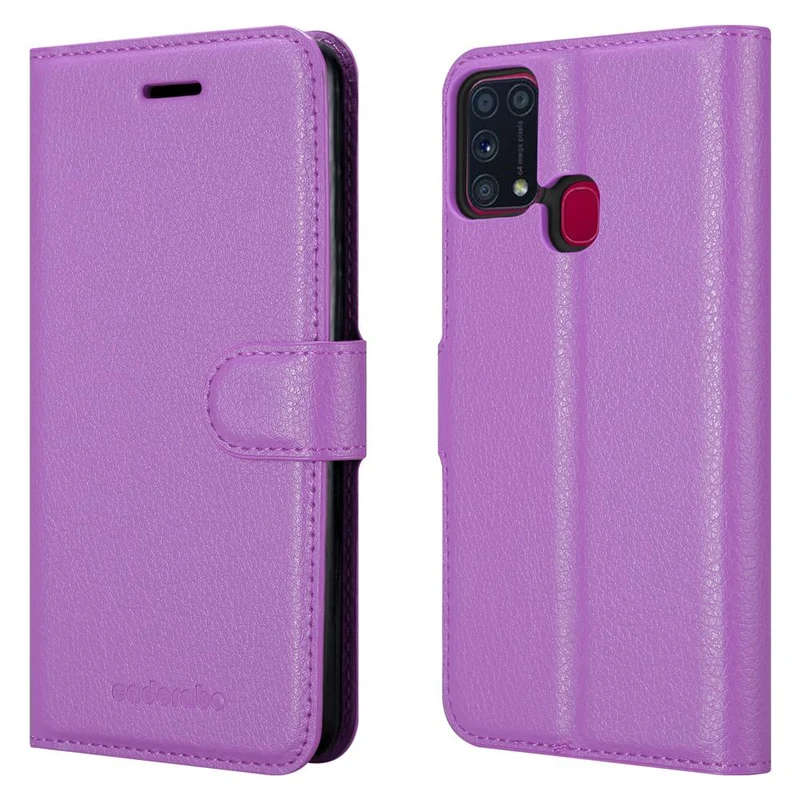 Cadorabo Hülle kompatibel mit Samsung Galaxy M31 Schutzhülle mit Magnetverschluss, Standfunktion und Kartenfach