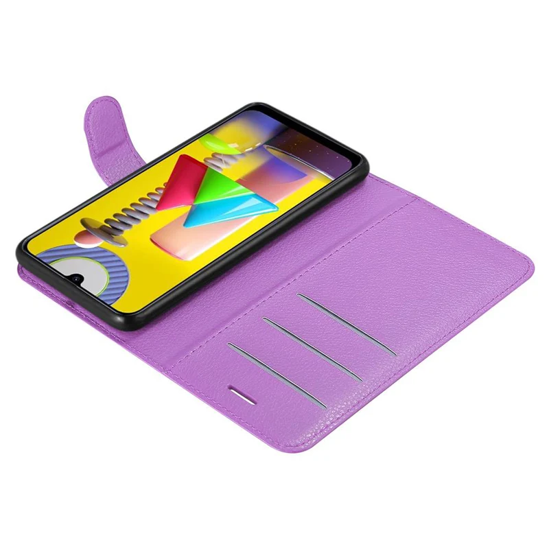 Cadorabo Hülle kompatibel mit Samsung Galaxy M31 Schutzhülle mit Magnetverschluss, Standfunktion und Kartenfach