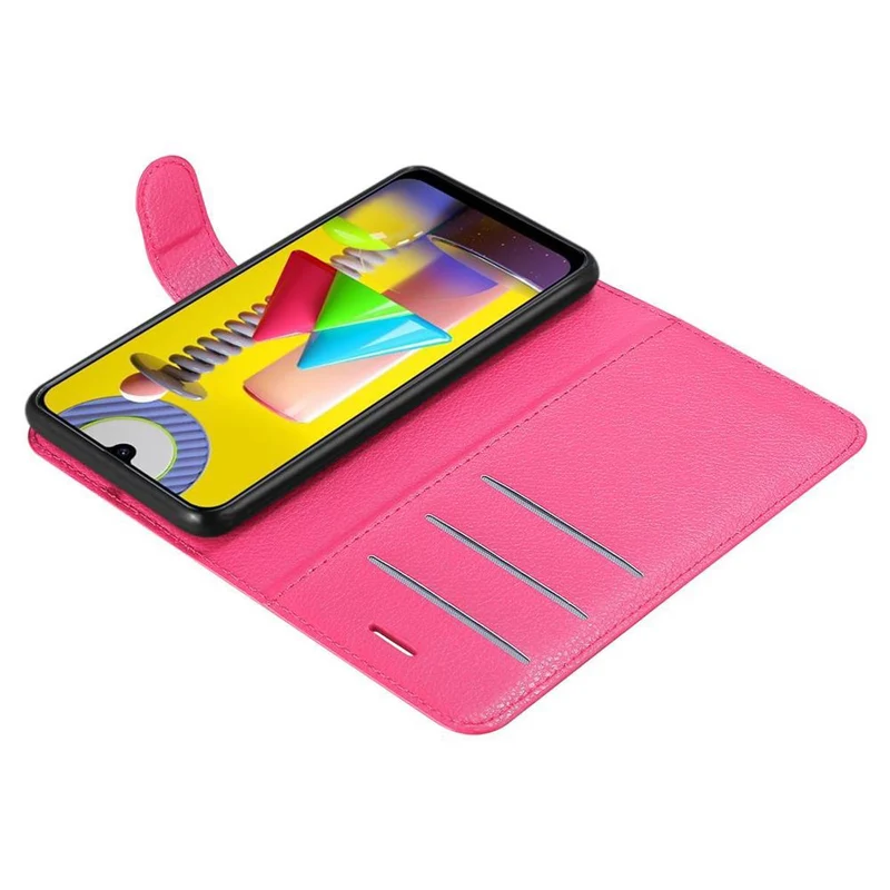 Cadorabo Hülle kompatibel mit Samsung Galaxy M31 Schutzhülle mit Magnetverschluss, Standfunktion und Kartenfach