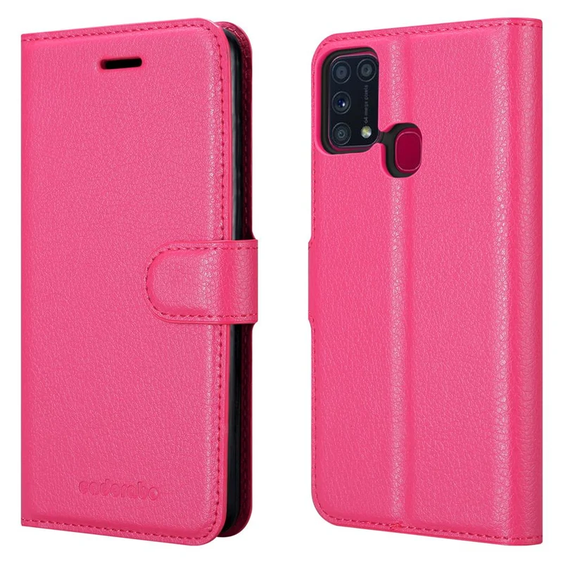 Cadorabo Hülle kompatibel mit Samsung Galaxy M31 Schutzhülle mit Magnetverschluss, Standfunktion und Kartenfach