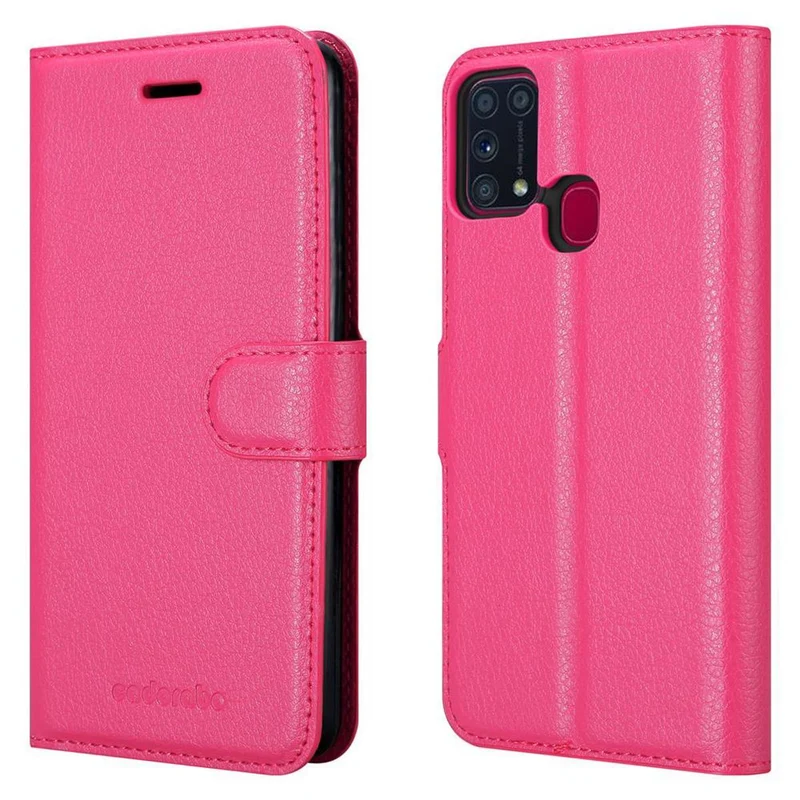 Cadorabo Hülle kompatibel mit Samsung Galaxy M31 Schutzhülle mit Magnetverschluss, Standfunktion und Kartenfach