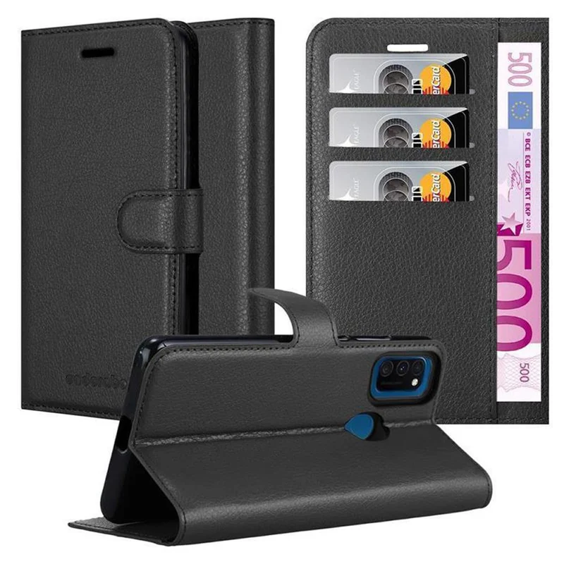 Cadorabo Hülle kompatibel mit Samsung Galaxy M21 / M30s Schutzhülle mit Magnetverschluss, Standfunktion und Kartenfach