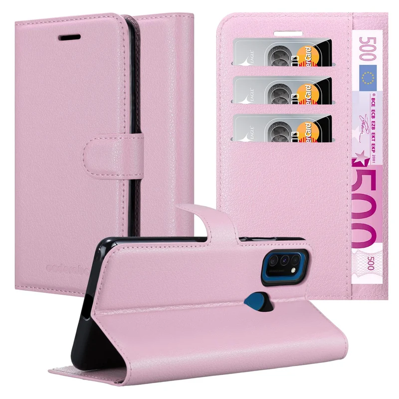 Cadorabo Hülle kompatibel mit Samsung Galaxy M21 / M30s Schutzhülle mit Magnetverschluss, Standfunktion und Kartenfach