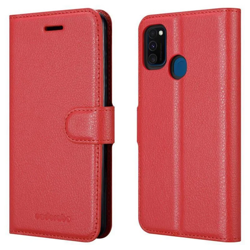 Cadorabo Hülle kompatibel mit Samsung Galaxy M21 / M30s Schutzhülle mit Magnetverschluss, Standfunktion und Kartenfach