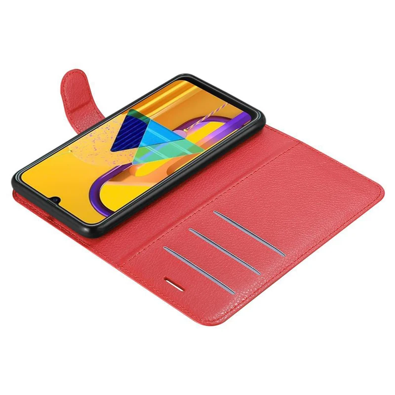 Cadorabo Hülle kompatibel mit Samsung Galaxy M21 / M30s Schutzhülle mit Magnetverschluss, Standfunktion und Kartenfach