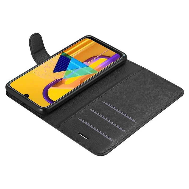 Cadorabo Hülle kompatibel mit Samsung Galaxy M21 / M30s Schutzhülle mit Magnetverschluss, Standfunktion und Kartenfach