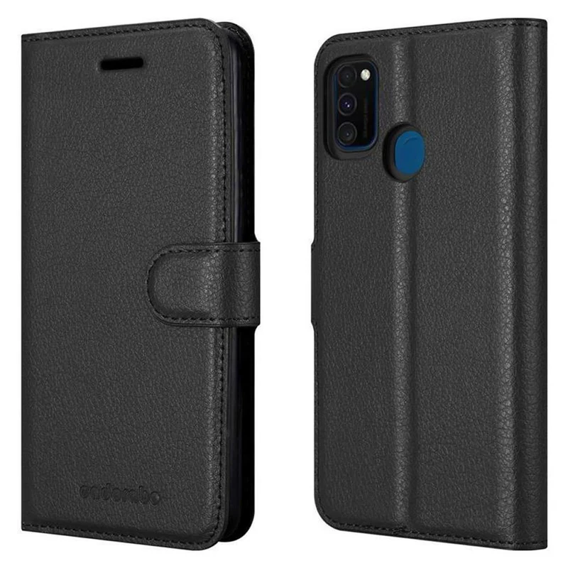 Cadorabo Hülle kompatibel mit Samsung Galaxy M21 / M30s Schutzhülle mit Magnetverschluss, Standfunktion und Kartenfach