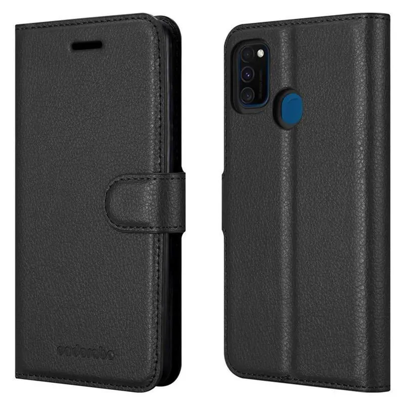 Cadorabo Hülle kompatibel mit Samsung Galaxy M21 / M30s Schutzhülle mit Magnetverschluss, Standfunktion und Kartenfach