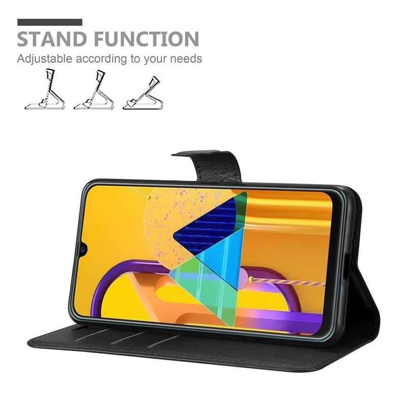 Cadorabo Hülle kompatibel mit Samsung Galaxy M21 / M30s Schutzhülle mit Magnetverschluss, Standfunktion und Kartenfach