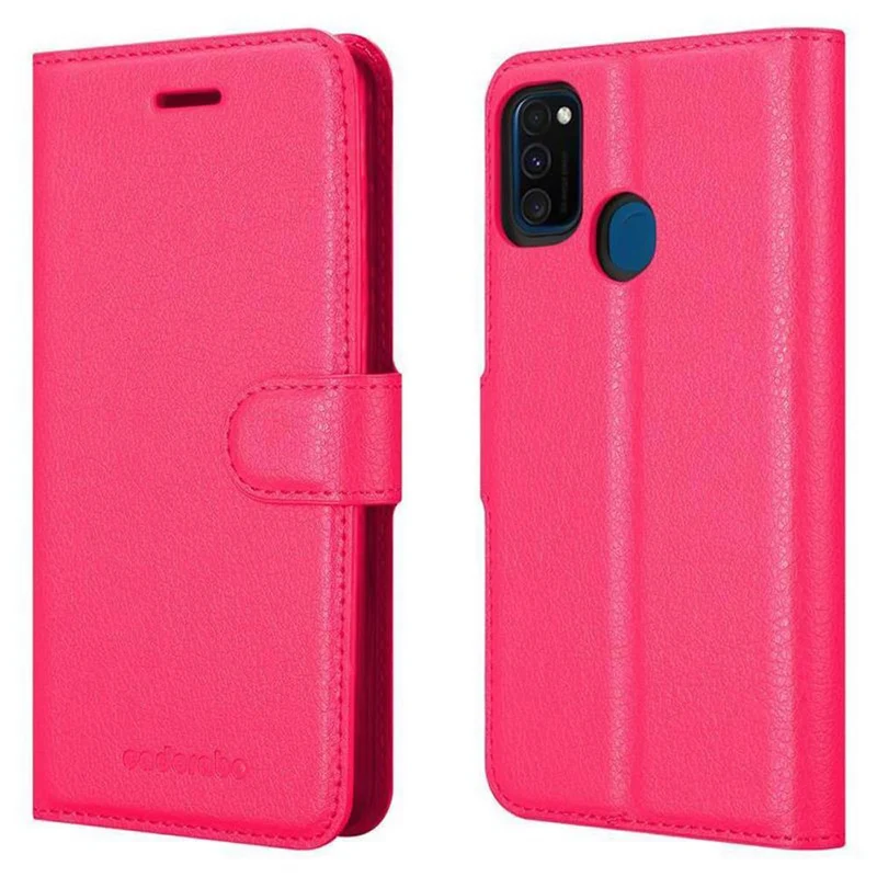 Cadorabo Hülle kompatibel mit Samsung Galaxy M21 / M30s Schutzhülle mit Magnetverschluss, Standfunktion und Kartenfach
