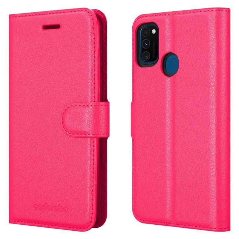 Cadorabo Hülle kompatibel mit Samsung Galaxy M21 / M30s Schutzhülle mit Magnetverschluss, Standfunktion und Kartenfach