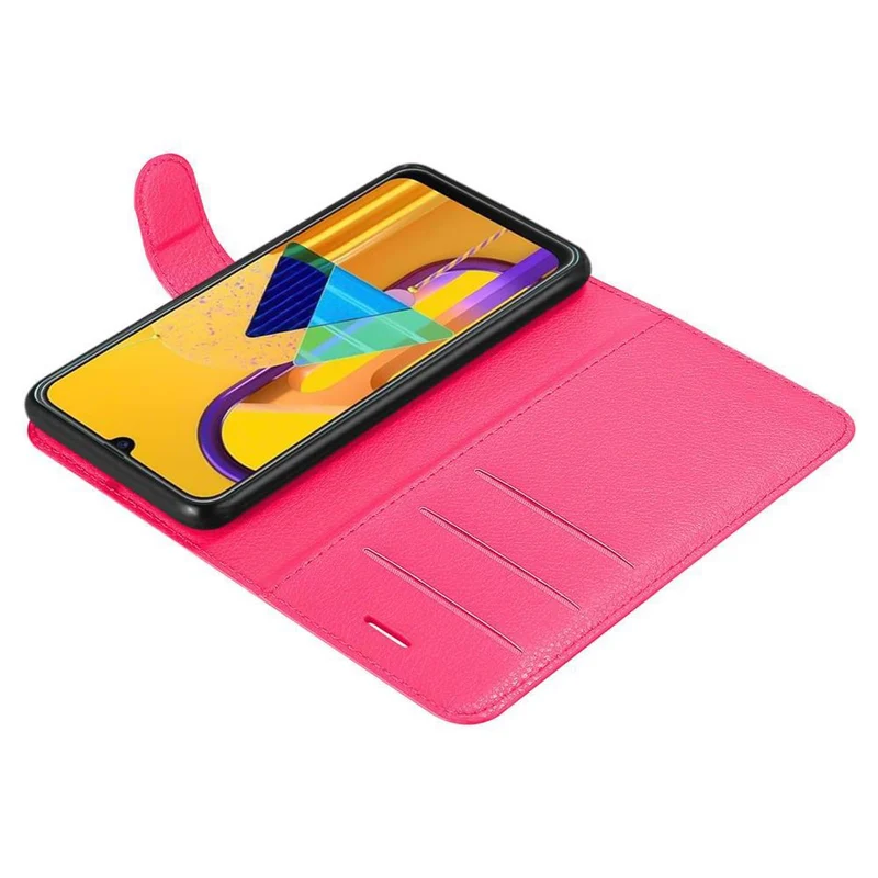 Cadorabo Hülle kompatibel mit Samsung Galaxy M21 / M30s Schutzhülle mit Magnetverschluss, Standfunktion und Kartenfach