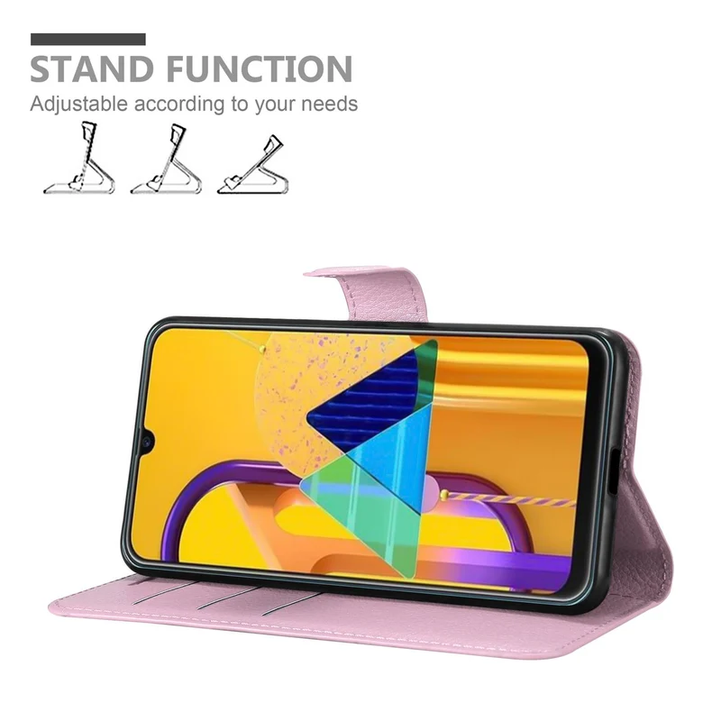 Cadorabo Hülle kompatibel mit Samsung Galaxy M21 / M30s Schutzhülle mit Magnetverschluss, Standfunktion und Kartenfach