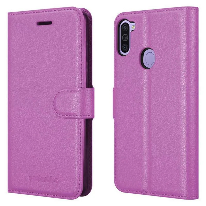 Cadorabo Hülle kompatibel mit Samsung Galaxy A11 / M11 Schutzhülle mit Magnetverschluss, Standfunktion und Kartenfach