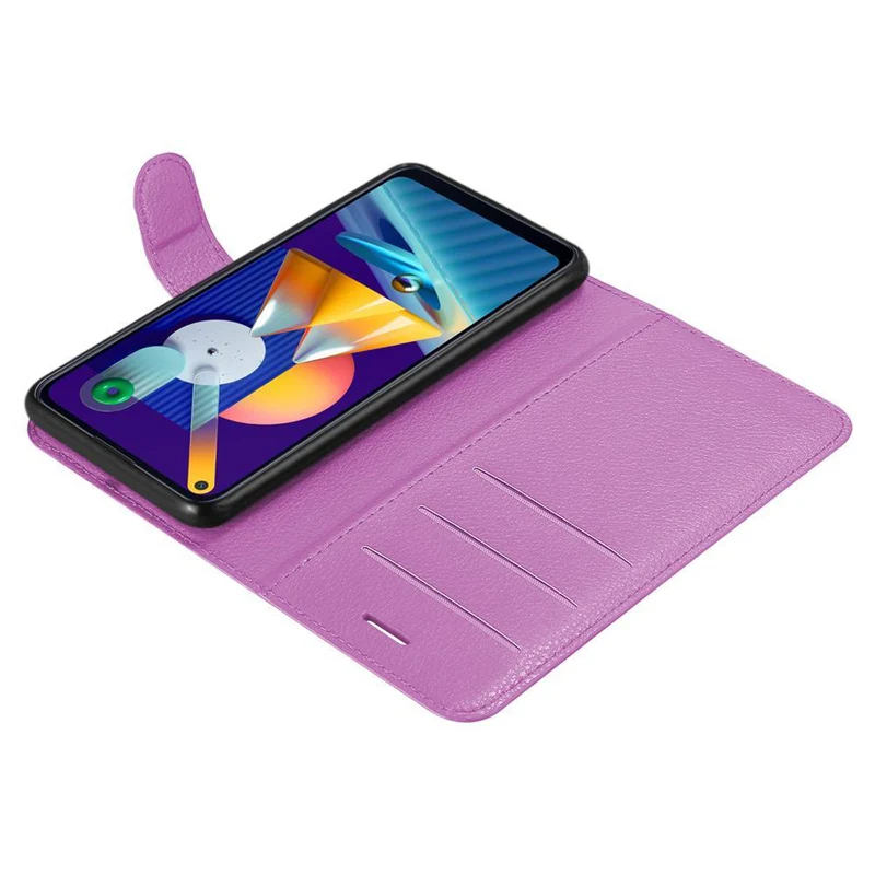 Cadorabo Hülle kompatibel mit Samsung Galaxy A11 / M11 Schutzhülle mit Magnetverschluss, Standfunktion und Kartenfach