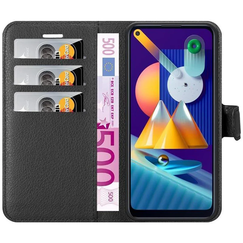Cadorabo Hülle kompatibel mit Samsung Galaxy A11 / M11 Schutzhülle mit Magnetverschluss, Standfunktion und Kartenfach
