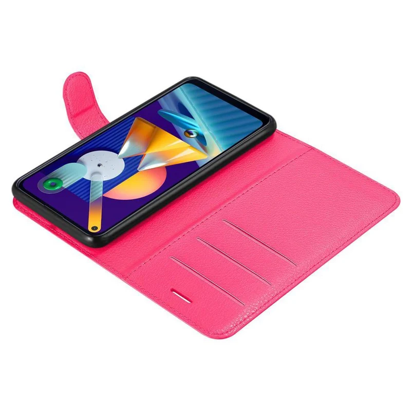 Cadorabo Hülle kompatibel mit Samsung Galaxy A11 / M11 Schutzhülle mit Magnetverschluss, Standfunktion und Kartenfach