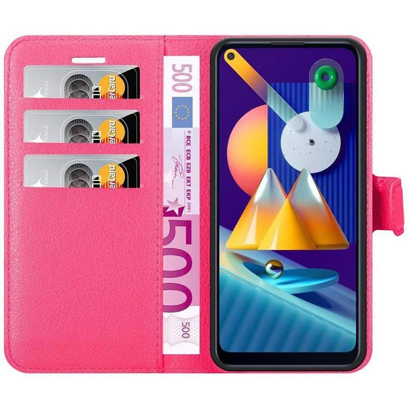 Cadorabo Hülle kompatibel mit Samsung Galaxy A11 / M11 Schutzhülle mit Magnetverschluss, Standfunktion und Kartenfach