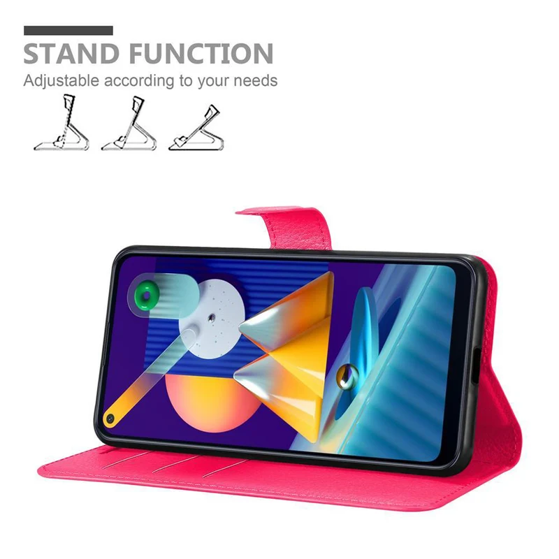 Cadorabo Hülle kompatibel mit Samsung Galaxy A11 / M11 Schutzhülle mit Magnetverschluss, Standfunktion und Kartenfach