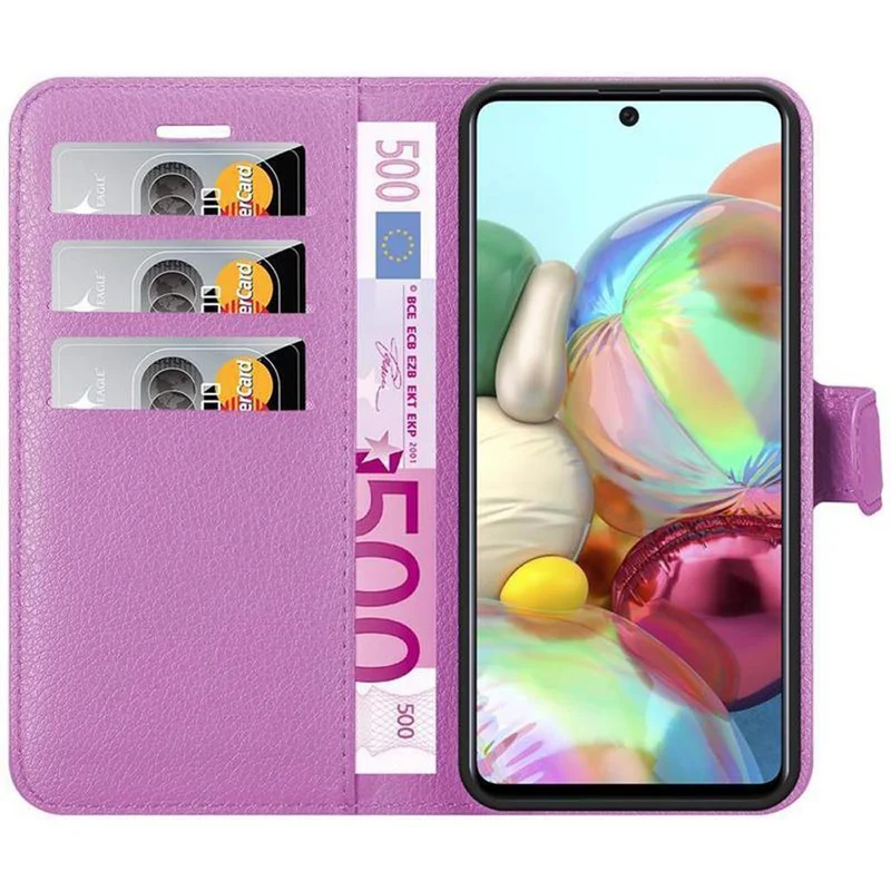 Cadorabo Hülle kompatibel mit Samsung Galaxy A71 5G Schutzhülle mit Magnetverschluss, Standfunktion und Kartenfach