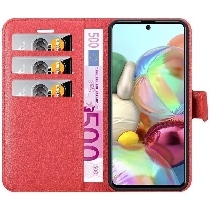 Cadorabo Hülle kompatibel mit Samsung Galaxy A71 5G Schutzhülle mit Magnetverschluss, Standfunktion und Kartenfach